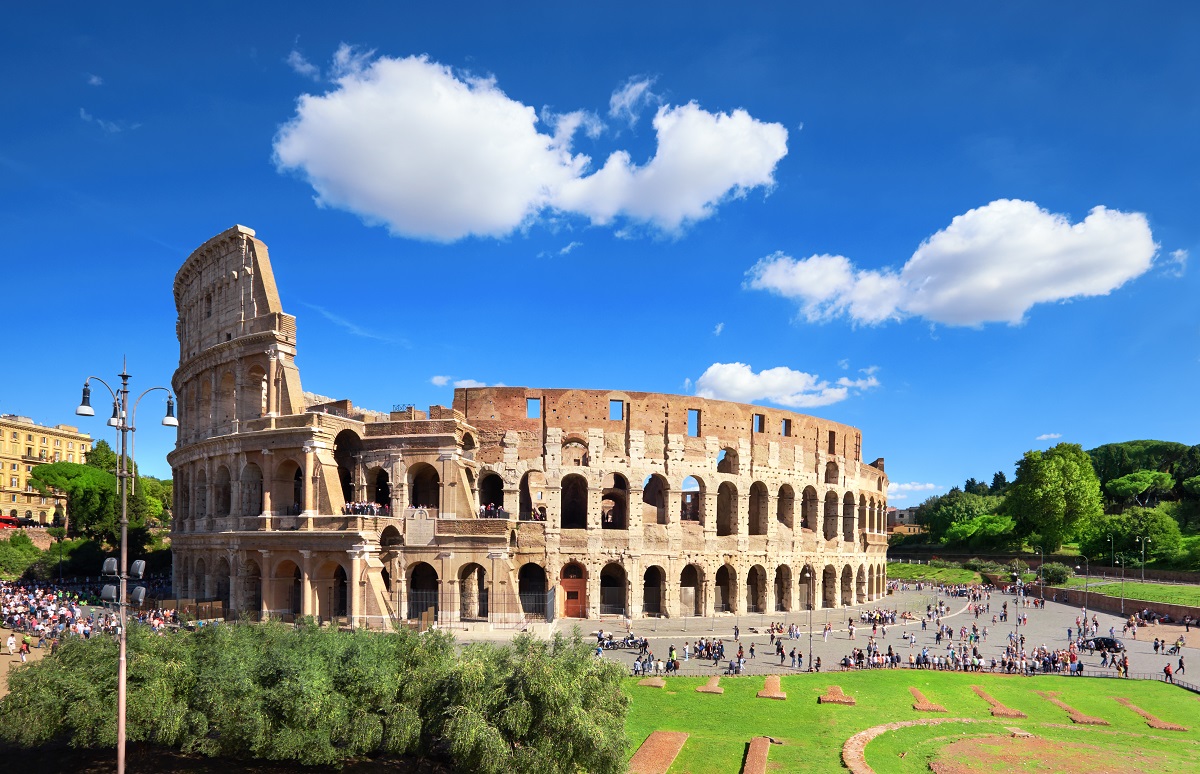 The Colosseum or Coliseum, also known as the Flavian Amphitheatr